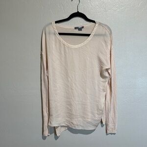 Vince silk and linen blend blouse